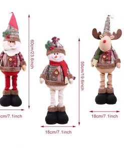 Santa Claus Christmas Doll Merry Christmas Decorations for Home Elk Christmas Ornaments Xmas Tree Decor 2021