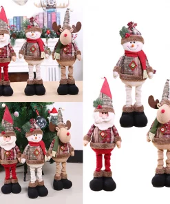 Santa Claus Christmas Doll Merry Christmas Decorations for Home Elk Christmas Ornaments Xmas Tree Decor 2021