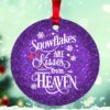 Snowflakes are Kisses from Heaven Christmas Ornament 1