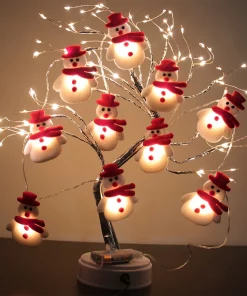 Snowman Christmas Tree LED Garland String Light merry Christmas decorations for home 2021