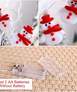 Snowman Christmas Tree LED Garland String Light merry Christmas decorations for home 2021