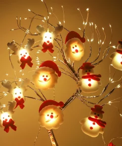 Snowman Christmas Tree LED Garland String Light merry Christmas decorations for home 2021