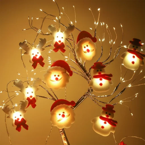 Snowman Christmas Tree LED Garland String Light merry Christmas decorations for home 2021