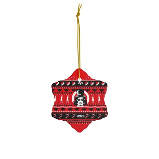 Svengoolie Holiday Knit Ugly Christmas Ornament Snowflake