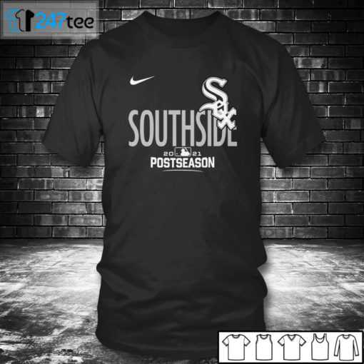 T shirt Chicago White Sox Southside Black 2021 Postseason Shirt