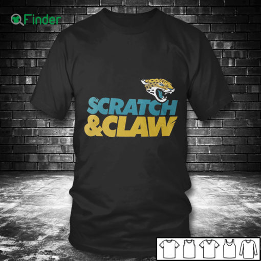 T shirt Jacksonville Jaguars Hometown Scratch Claw T Shirt