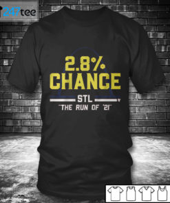 T shirt ST. LOUIS 2.8 CHANCE Stl the run of 2021 Shirt