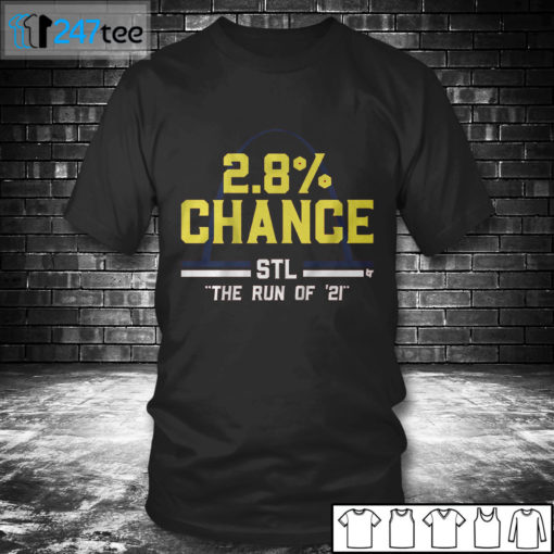 T shirt ST. LOUIS 2.8 CHANCE Stl the run of 2021 Shirt