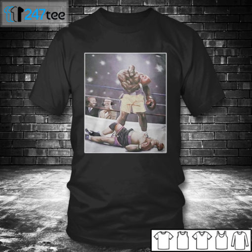 T shirt Shaquille ONeal knocked out Charles Barkley Shirt