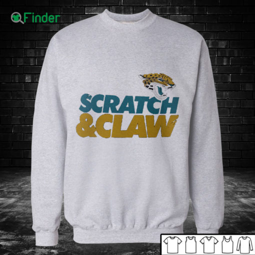 Unisex Sweatshirt Jacksonville Jaguars Hometown Scratch Claw T Shirt