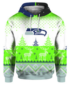 Seattle Seahawks Big Logo 2021 Knit Ugly Pullover Christmas Sweater