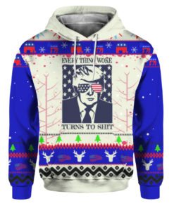 Everything Woke Turns To Shit Trump Ugly Christmas Sweater