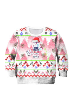 Perpermint Pattie Bud Light Ugly Christmas Sweater