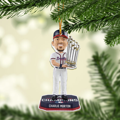 CHARLIE MORTON Atlanta Braves World Series 2021 Champions Ornament