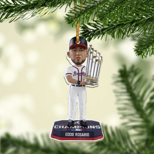 EDDIE ROSARIO Atlanta Braves World Series 2021 Champions Ornament