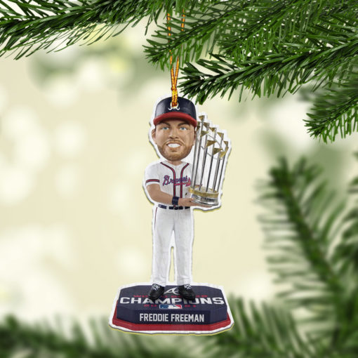 FREDDIE FREEMAN Atlanta Braves World Series 2021 Champions Ornament