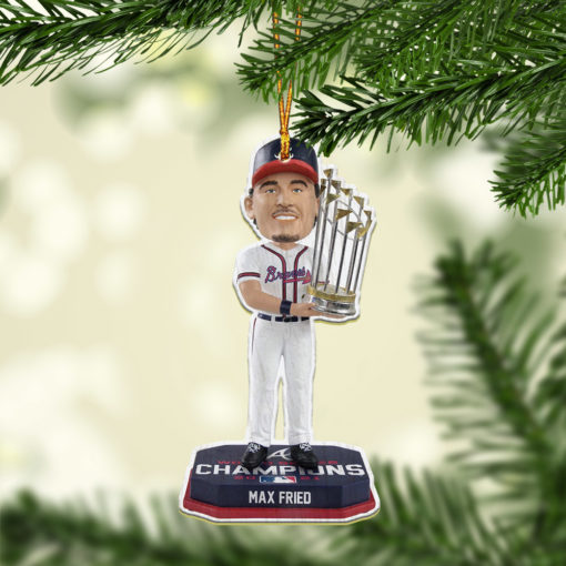 MAX FRIED Atlanta Braves World Series 2021 Champions Ornament