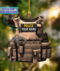 Name Customization Police Christmas Ornament police Santa ornament 6