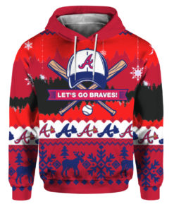 Let’s Go Atlanta Braves Ugly Christmas Sweater