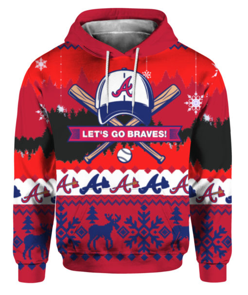 Let’s Go Atlanta Braves Ugly Christmas Sweater