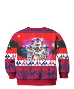 Let’s Go Atlanta Braves Ugly Christmas Sweater