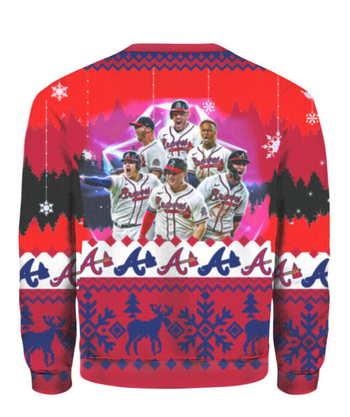 Let’s Go Atlanta Braves Ugly Christmas Sweater