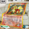 Blaines Arcanine Trading Card Fleece Blanket