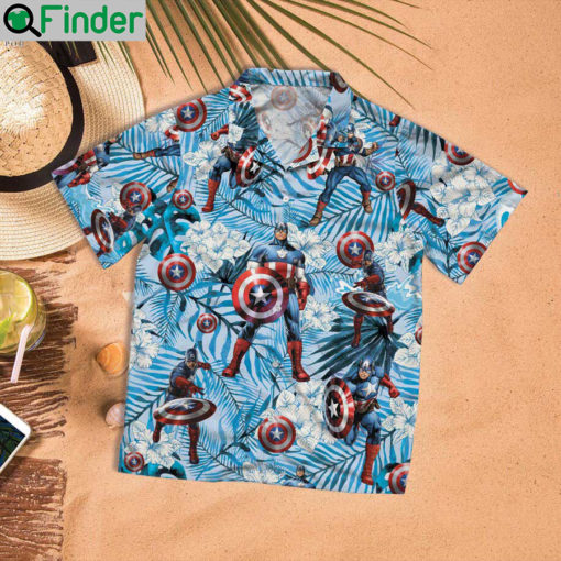 Captain America Surfing Hawaiian Shirt 3