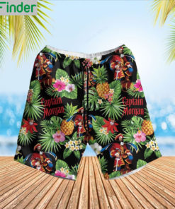 Captain morgan rum hawaiian shirt and short 3