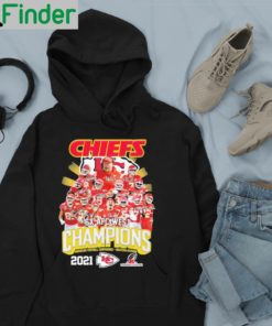 Chiefs Team 6X AFC West Champions 2021 AFC Western Division Championship Signatures Hoodie