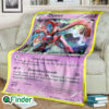 Deoxys Pokemon Trading Card Fleece Blanket