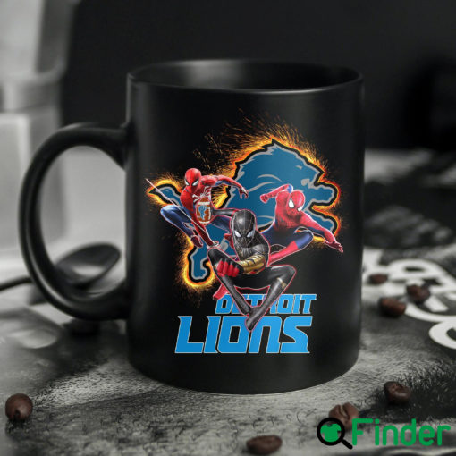 Detroit Lions Spider Man No Way Home Mug