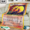 Flareon Pokemon Trading Card Fleece Blanket