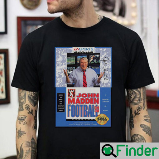 John Madden Football 92 Sega Genesis Cover Fan T Shirt