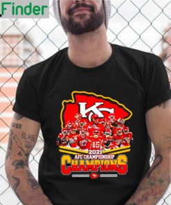 Kansas City Chiefs 2021 AFC championship Champions signatures shirt