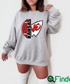 KC Chiefs In My Heart Kansas City Chiefs Womens Sweatshirt - Wiseabe  Apparels