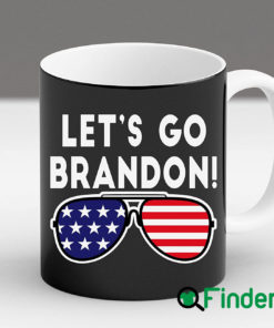 Let's Go Brandon American Flag Sunglasses Anti Biden Political New Mug