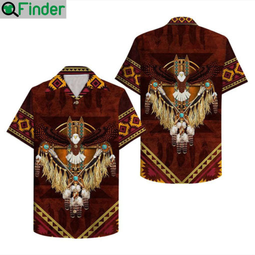 Native American Eagle Hawaiian Shirt 3