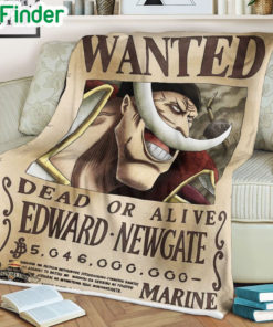 One piece Edward Newgate Wanted soft blanket