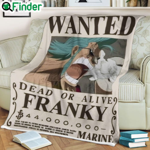 One piece Franky 27S Wanted soft blanket