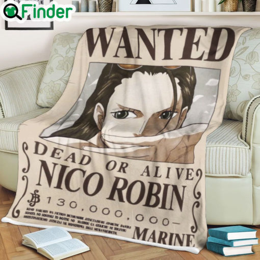 One piece Nico Robin 27S Current Wanted soft blanket