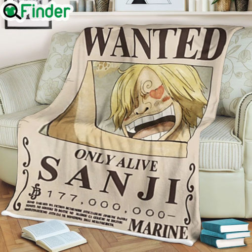 One piece Sanji Only Alive wanted soft blanket
