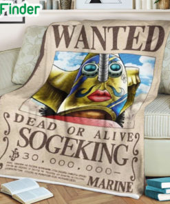 One piece Sogeking Wanted soft blanket