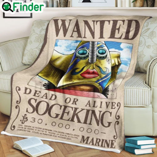 One piece Sogeking Wanted soft blanket