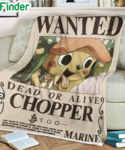 One piece Tony Tony Chopper 27S Current Wanted soft blanket