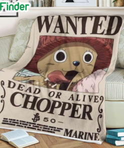 One piece Tony Tony Chopper 27S Wanted soft blanket