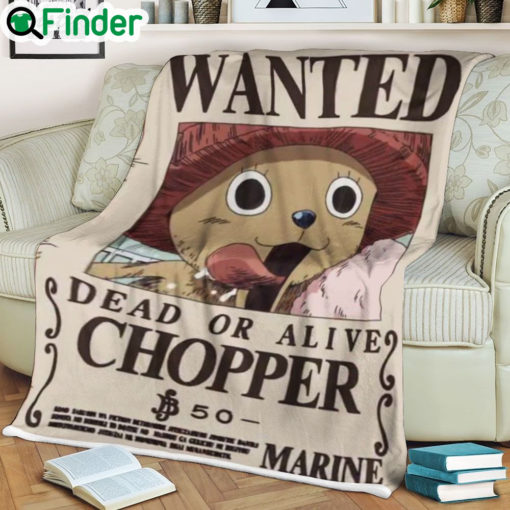 One piece Tony Tony Chopper 27S Wanted soft blanket