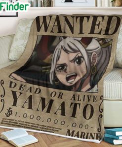 One piece Yamato Wanted soft blanket