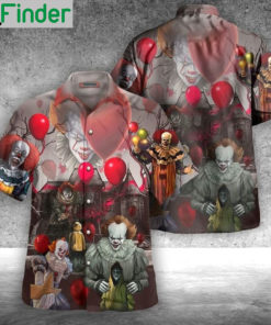 Pennywise youll float too unisex hawaiian shirt 2