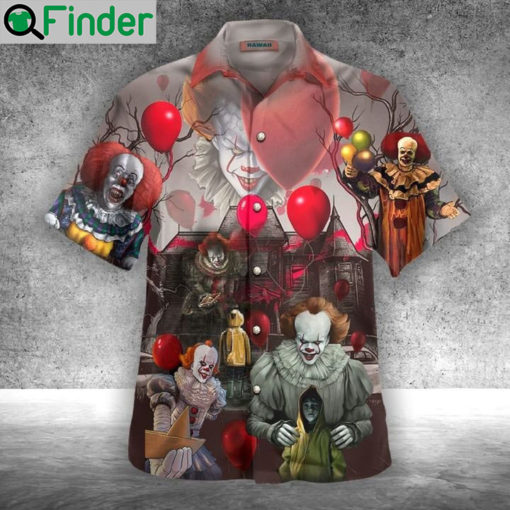 Pennywise youll float too unisex hawaiian shirt